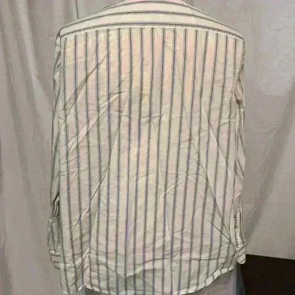 Perry Ellis Men’s 2XL Striped Button Down Long Sleeve Shirt - Picture 6 of 6